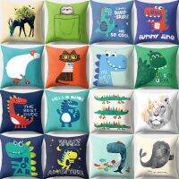 Cute Cartoon Animal Dinosaur Shark Cushion Cover For Children Kids Decorative Pillowcase Cushion for Sofa Polyester Pillowcover