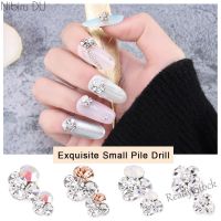 【hot sale】 ❣❁ B50 10pcs Nail Jewelry Diamond Czech Pile Drill Alloy Rhinestone Nails Art Light Luxury Bridal Drill Beauty Accessories美甲