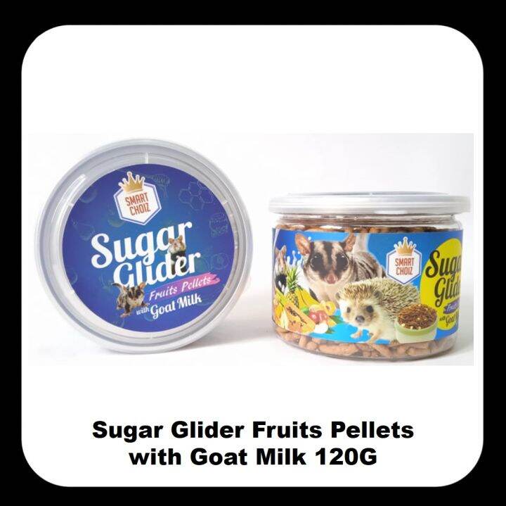 SUGAR GLIDER FRUITS PELLETS WITH GOAT MILK 120G🔥 Lazada