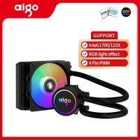 Aigo AC SE เครื่องระบายความร้อนซีพียูเย็นน้ำของเหลว Rgb ฮีทซิงค์หม้อน้ำแบบบูรณาการเคสคอมพิวเตอร์ PC พัดลม LGA 2011/1151/1155/AM3 +/AM4 AMD