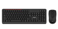 HAVIT Combo KB260GCM Keyboard + Wireless Mouse (Black)