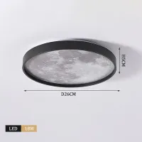 New Moon Ceiling Light Modern Simple Round Bread Light Creative Net Red Aisle Light Radar Induction