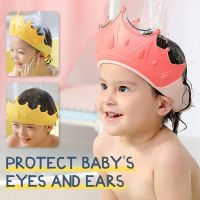 【CW】 13-24m Kids’ Ear Cap Adjustable Baby Shower Shampoo Hair Shield Hat Children