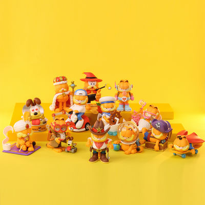 POP MART Garfield Day Dream Series Mystery Collectible Cute Action Figures ของขวัญวันเกิด Kid Toy