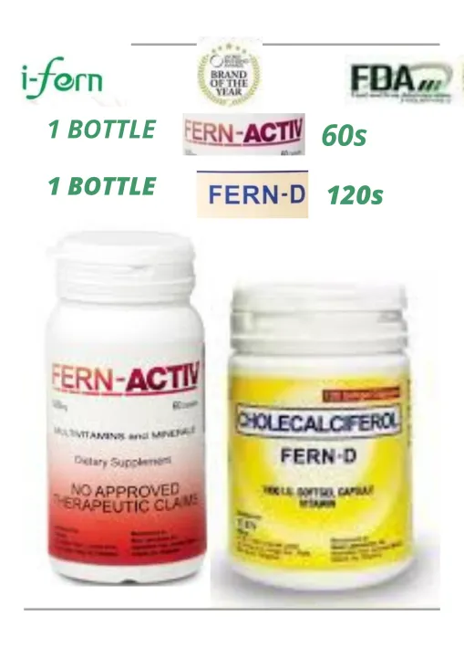 FERN D 120 SOFTGEL and FERN ACTIV POWER DUO OF IFERN PRODUCTS Lazada PH