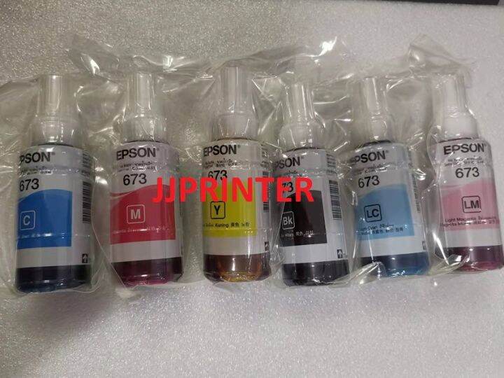 Original Epson L800 L805 L850 L1800 Ink Bottle CMYK LMLC Bulk pack Lazada