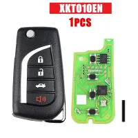 Wire Remote Key Universal Remote Key for Xhorse XKTO10EN for Toyota Flip 4 Button Style for VVDI Key Tool