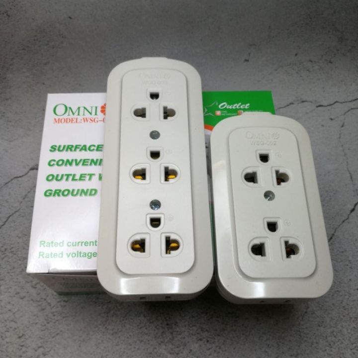 Xetnd5662pjus Omni Surface Convenience Outlet W Ground 2 Gang Wsg 002 Or 3 Gang Wsg 003 2741