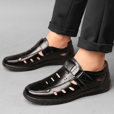 ขายดีที่สุด ioztt2023 - /❁☃ Men Sandals Hollow Non-slip Soft Lighted Breathable All-match Classic Wearable Fashion Leather