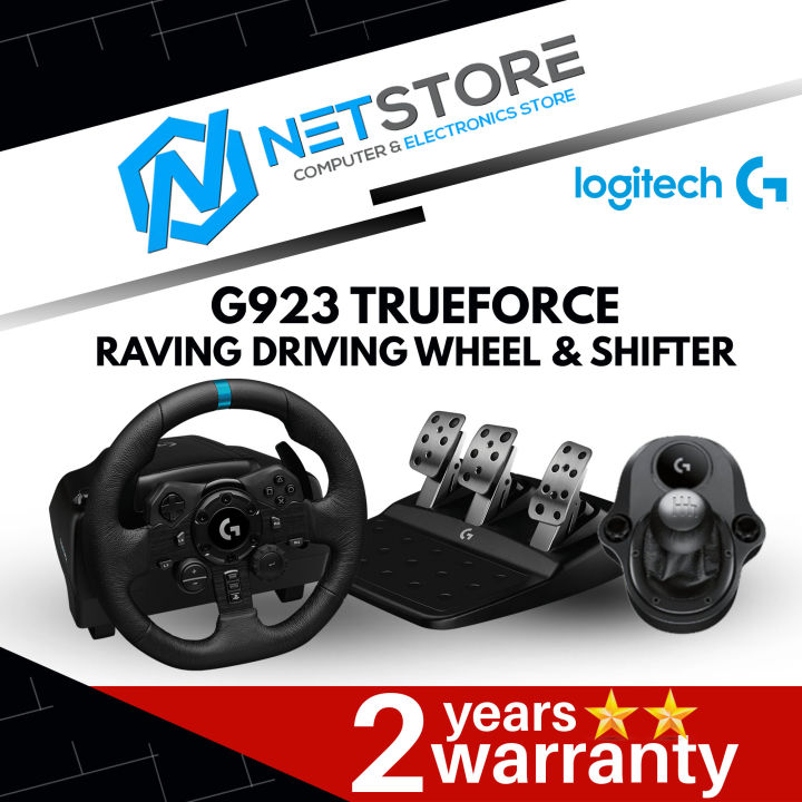 Volante Logitech G923 TrueForce Gaming/ Pedales + Palanca Driving