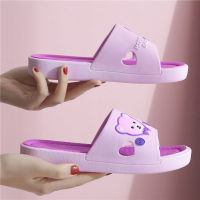 Ready stock Summer Womens Cute Platform Non-Slip Middle and High Heel Home Slipper Indoor and Outdoor Casual A- line Slipper