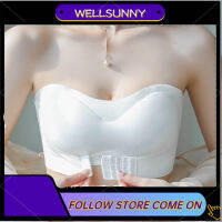 Wellsunny บราไร้สายไร้รอยต่อมีกระดุมด้านหน้า32/70-38/85 2023ไร้สายแบบไร้รอยต่อสไตล์ใหม่