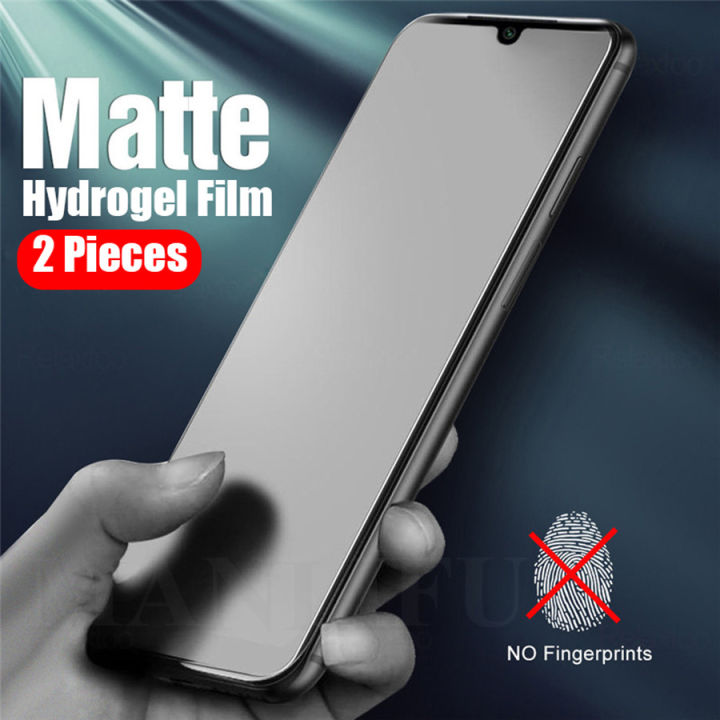 2Pcs Full Cover Matte Hydrogel film For iPhone 11 12 13 Pro MAX mini TPU Screen Protector For iPhone 7 8 6 Plus SE  XR X XS