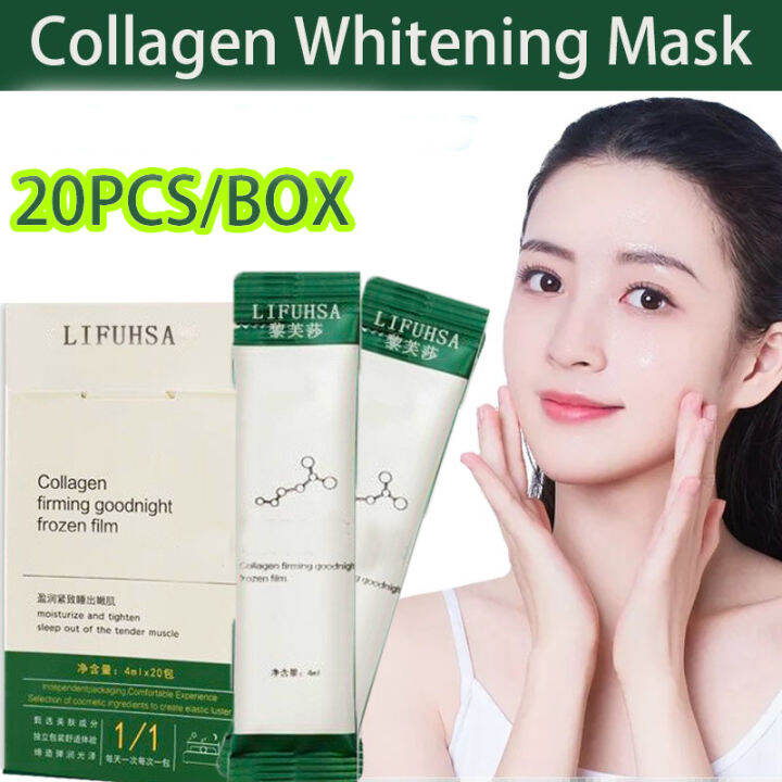 20Pcs/pack Collagen Jelly Sleeping Mask Firming mask Antiaging anti