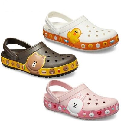 รองเท้าเด็ก Crocs line friend รองเท้าเด็กแตะไลน์เฟรนด์ น่ารักกุ๊งกิ๊ง รองเท้าลำลองเด็ก (สินค้าพร้อมจัดส่งจากไทย)