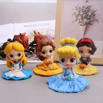 Disney Alice Adventures In Wonderland 6pcs/set Cartoon Anime Action Figure  Toys PVC Collectible Model Dolls