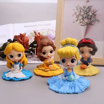 Disney Alice Adventures In Wonderland 6pcs/set Cartoon Anime Action Figure  Toys PVC Collectible Model Dolls Decoration Gifts