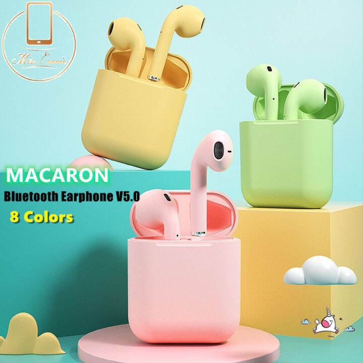 inpods 12 macaron headset airpods i12 tws bluetooth