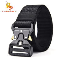 Mens belt outdoor hunting metal tactical belt multifunctional alloy buckle high quality nautical canvas unisex sports luxury