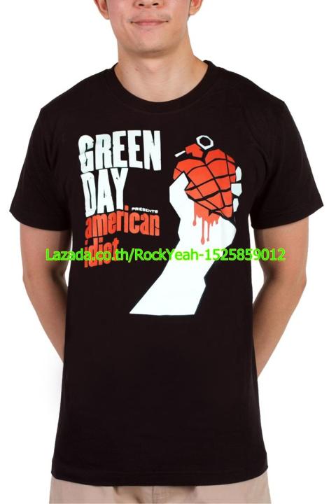 เสื้อวง-green-day-เสื้อผ้าแฟชั่น-rock-กรีนเดย์-ไซส์ยุโรป-rcm1456