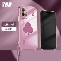 เคสโทรศัพท์ YBD สำหรับ Vivo Y75 5G Y33S 5G T1 5G Z6 5G IQOO 5G ขั้นสูงโป๊กเกอร์เรียบง่ายเทรนด์แฟชั่นสไตล์เปลือกนิ่มพร้อมฟรีสายคล้อง