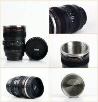 GizGift ของขวัญ แก้วน้ำ MUG แบบเลนส์กล้อง DSLR ฉนวนกันความร้อนด้านในทำด้วยสแตนเลสไม่ใช่พลาสติก พร้อมฝา