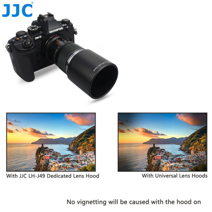 jjc-reversible-กล้องเลนส์สำหรับ-olympus-m-zuiko-digital-ed-60-มม-f2-8-เลนส์มาโครแทนที่-olympus-lh-49-เลนส์หลอด-yrrey