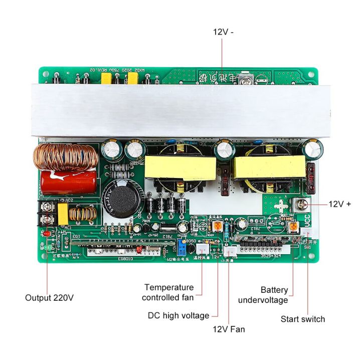 sunyima-1pc-inverter-12v-to-220v-1000w-pure-sine-wave-invertor-car-circuit-board-145-91mm