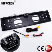 Hippcron Car Frame Camera Plate License EU Euro Type Night Vision Rear View Reverse Camera Parktronic Back Up Waterproof LED