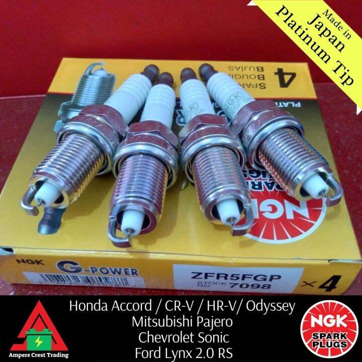 NGK Spark Plug G-Power Platinum Alloy (ZFR5FGP) for Honda Accord / CR-V ...