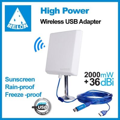 USB Wifi Adapter 150Mbps 36Dbi 2000Mw Indoor & Outdoor ตัวรับ Wifi ระยะไกล สัญญาณแรง