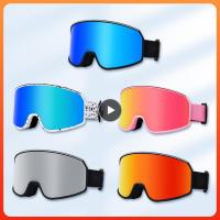 Anti-fog Outdoor Ski Goggles Eye Protection Clear Cylindrical Anti Fog Ski Glasses Wide Field Ski Goggles Ski Goggles Windproof Goggles