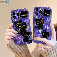 เคส Hp A57 A17 OPPO A77S Reno 8T A15S A16 A54S A16S A16K A16E A5S A7 A12 A5 A11K A12E A31กราฟฟิตี A8 F9 A92กราฟฟิตีน่ารักปกป้องแมวด้วยเคสโทรศัพท์ DongQi