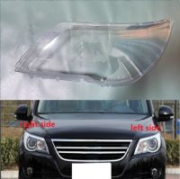 ฝาครอบไฟหน้ารถสำหรับ Volkswagen VW Tiguan 2009 2010 2011 2012หน้ากากเลนส์ไฟหน้าด้านหน้าใสมีไฟครอบแก้ว