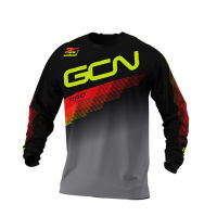 New autumn long-sleeved mens round neck downhill PRO GCN mountain bike off-road bike shirt riding suit