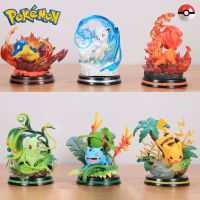 โมเดลสะสมของเล่น Bulbasaur Charmeleon สเควอเทิ้ลชาร์มันเดอร์ตุ๊กตาขยับแขนขาได้ Portle Vulpix สำหรับของขวัญวันเกิดเด็กโปเกมอน