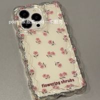 เคสศัพท์ลายดอกไม้ขนาดเล็ก for 11121314promax 15pro เคสมือถือเคสนิ่มกันกระแทกเคสป้องกัน