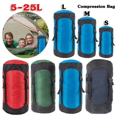 5-35L Ultralight Compression Bag 40D Waterproof Nylon Compression Stuff Sack for Outdoor Sleeping Bag Camping Hiking Backpacking
