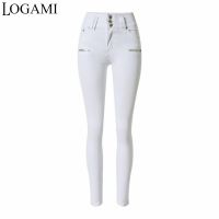 【YD】 LOGAMI Waist Jeans Woman Elatic