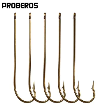 Proberos 10pcs/lot Saltwater Fishing Hook Matte Tin Treble Hook 2