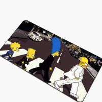 แผ่นรองเมาส์สำหรับเล่นเกม แผ่นรองคีย์บอร์ด Simpsons-s Mausepad แผ่นรองคอมพิวเตอร์เดสก์ท็อป อุปกรณ์เล่นเกม แผ่นรองเมาส์ขนาดใหญ่สำหรับแล็ปท็อป Mousepad Mausepad การ์ตูนอะนิเมะ