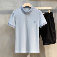 2022ใหม่ MUJI GOLF High-End ปักเสื้อผู้ชายแนวโน้มสั้นเสื้อยืด2022ฤดูร้อนใหม่สบายๆ Lapel เสื้อผ้า Mercerized Icy ผ้าฝ้ายประณีตเย็บปักถักร้อยขนาดเล็ก,รสนิยมและ Classy