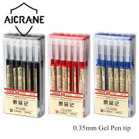 AICRANE ชุดปากกาเจลเกรดซีเนียร์ขนาด0.35มม.,ปากกาหมึกสีดำน้ำเงินแดงใช้สำหรับรองนั่งโรงเรียนญี่ปุ่นปากกาเจลปากกาสำนักงานนักเรียนเขียนเครื่องเขียน