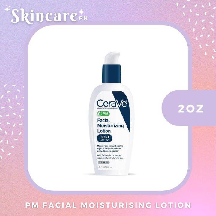 ♧Cerave PM Facial Moisturising Lotion♧ Lazada PH