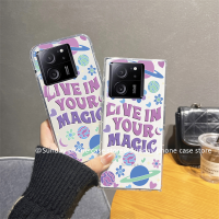 เคสโทรศัพท์ Xiaomi 13T Pro 13 Pro Lite Redmi 12 12C Note 12 Pro+ Plus 5G 4G เคส Case การ์ตูนน่ารักใหม่ลายดอกไม้แฟชั่นอินเทรนด์กรอบนิ่มโปร่งใสบางเฉียบ2023