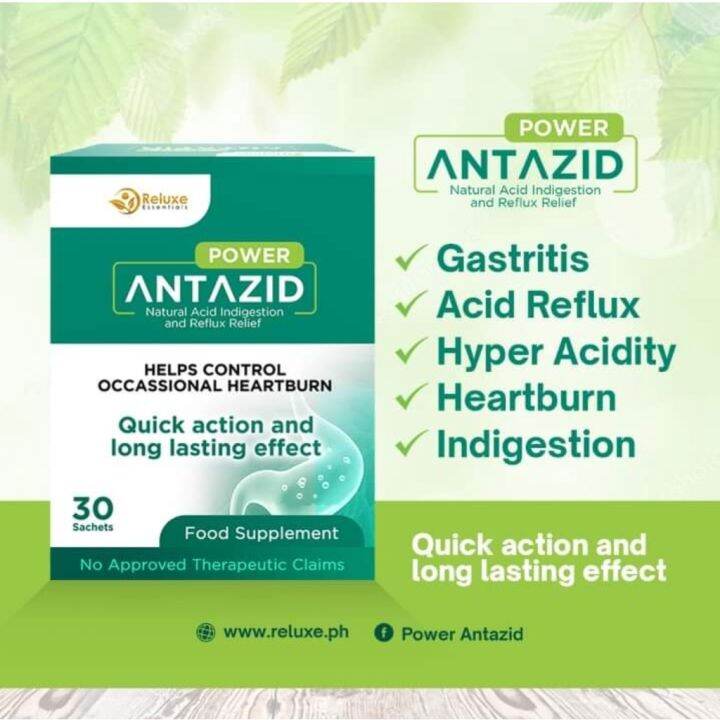 【COD】 POWER ANTAZID Natural Acid Indigestion and Reflux Relief Anti G