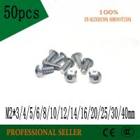 【cw】 50pcs M2x3/4/5/6/8/10/12/14/16/20/25/30/40mm 304 Round Screws Hexagon hex Socket Screw