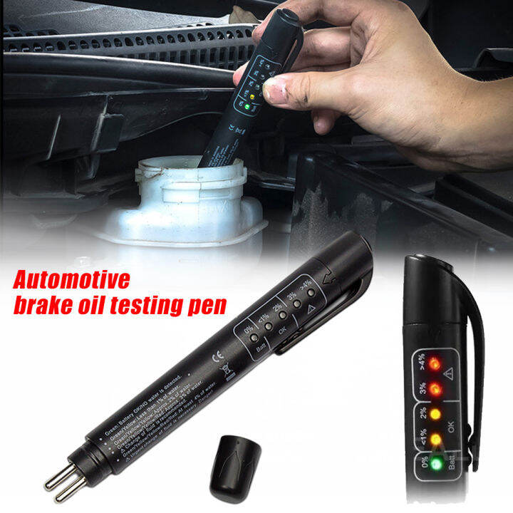 JPK【Ready Stock】Brake Fluid Tester with 5 LED Indicators DOT 3 DOT 4 ...