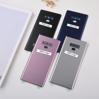 Note 9 N960 N960F Glass Battery Back Cover Rear Door Panel Note9 Housing Adhesive With Logo