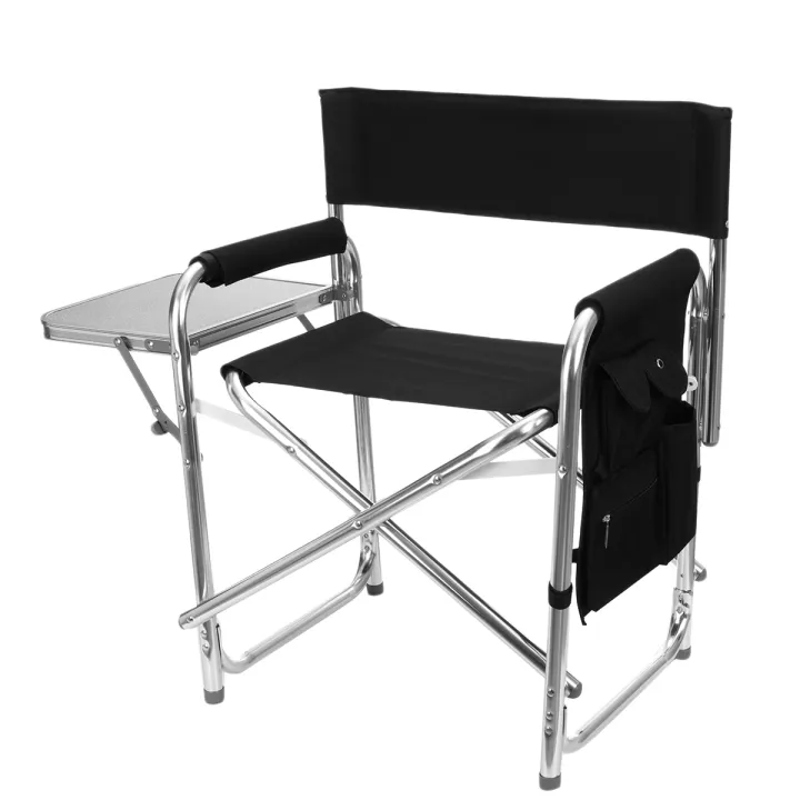 Aluminum Portable Folding Beach Chair With Table Outdoor Travel Camping